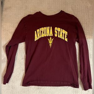Men’s maroon Arizona state tee shirt, size medium
